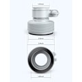 Miniatyrbillede 2 af 5: Type B slange adapter til pumper, 2-pak, poolslange adapter til 1,5 og 1,25 fittings
