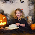 Pikkukuva 3 / 5: Halloween-hiuspidikkeet 4 kappaleen hiuskoristeet, hiuspidikkeet, hiuskoristepidikkeet haamudekoraatio, juhlakoriste, hiuspanta, hiuskoristeet tytölle