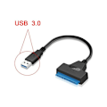 Miniatyrbild 1 av 3: USB till SATA USB-adapterkabel för SSD / HDD 2,5 \", SATA extern omvandlare till USB 3.0 och kabel, USB 3.0-SATA III omvandlare (SATA-USB 3.0 konvertering
