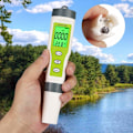Miniatyrbilde 5 av 5: Digital TDS-vanntester - PH, EC og termometer 3 i 1, 0-9999 ppm nøyaktighet, PPM-måler for testing av drikkevann, kafeer, svømmebassenger, A