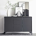 Miniatyrbillede 2 af 5: (Sort) 10 cm sæt med 4 metal sofa ben, møbelfødder i moderne stil