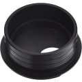 Miniatyrbillede 4 af 5: 45 mm sorte skrivebordsgennemføringer til ledningsføring i plast til pc-computere