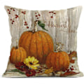 Miniatyrbilde 3 av 4: 4 stk putetrekk høst hjemmedekor dekorative putetrekk for sofa pute sofa utendørs Halloween gresskar gull trekk