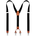 Miniatyrbilde 1 av 2: 1 stk. Herre Bukseseler Brede 4 Klips Rygg Holdbare Elastiske Justerbare Bukseseler Sterke Metallklips (A09)