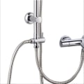 Miniatyrbilde 3 av 4: 3-veis avstengningsventil i solid messing for hånddusj, dusjadapter, dusjventil, dusjadapter, dusjsystem, reservedel - polert krom messing