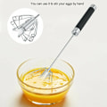 Miniatyrbilde 2 av 5: Rotary visp eggmikser - Holdbar anti-rust - rustfritt stål manuelle tromler