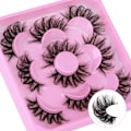 Miniatyrbild 3 av 4: Mink Fluffy Wispy Falska Ögonfransar 20mm Dramatiska Faux Mink Ögonfransar D Curl Långa Falska Ögonfransar Pack Ser Ut Som Förlängning