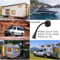 Miniatyrbilde 2 av 5: 1 stk LED-leselampe 12V dimbar 2 stk, bobil-båt sidevegglampe 3200K med USB-lader og dimmerbryter for campingvogner lastebiler.