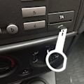 Miniatyrbillede 5 af 5: 4 stk. Bilradio Fjernelsesadapter Nøgle Trim Fjernelsesværktøj Universel Bilradio Fjernelsesadapter Bilradio Fjernelsesværktøj til DVD Navigation Bilstereo med