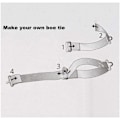 Miniatyrbillede 3 af 5: Justerbar metal kobber hardware Butterfly hardware slipsklips krogspænde slipsrem hardware slipsklips