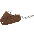 Miniatyrbillede 2 af 5: USB-flashdrev, 32GB avanceret roterende massivt træ high-speed USB 2.0-flashdrev, hukommelsespind datalagring, ophængt tommelfingerhjul med træetui