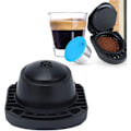 Miniatyrbild 4 av 5: Återanvändbara svarta kaffekapslar kaffekapslar kopptillbehör för kaffemaskin