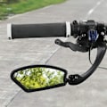 Miniatyrbillede 4 af 5: Rustfrit HD Motorcykel Bakview Spejl (2 Stykker Firkantet) - Generation 2.0 Cykel Bakview Spejl