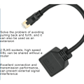 Miniatyrbilde 2 av 3: RJ45 Distributor adapter, Ethernet 1 til 2 RJ45 Nettverk STRP distributor, CAT8 nettverkskabel distributor for hjemme desktop