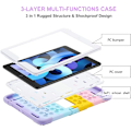 Pikkukuva 3 / 5: Sopii iPad 10.2 -suojakotelopidikkeeseen, violetti reuna (2021/2020/2019 iPad 10.2 -suojakotelo), silikoninauhan kynäsilmukka