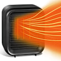 Miniatyrbillede 1 af 4: Mini keramisk radiator 800W - 2 effekttrin, overophedningsbeskyttelse