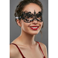 Miniatyrbild 2 av 5: （Hoops + Fox Flowers）Spets Kvinna Varghuvud Mask (Mask A)