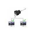 Pikkukuva 4 / 5: RJ45 CAT6 LAN 1 - 2 Ethernet-portin jakaja-adapteri, kaksoisnaaras-naaras-porttikytkin, 2 kpl musta