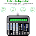 Pikkukuva 2 / 5: USB LCD-akkulaturi AAA AA C D Ni-MH Ni-CD ladattaville akuille