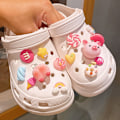 Miniatyrbillede 1 af 4: 14 stk. 3D Clog Sandaler Smykker, Sko Charms, Søde Sko Smykker til Clogs Sko Armbånd DIY