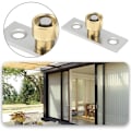 Miniatyrbilde 2 av 5: Parti med 4 12 mm skyvedørguider i rustfritt stål for tredør Mobile dører Glanges Glass Granging Dører 12 x 13 mm