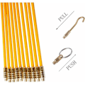 Miniatyrbilde 2 av 5: Elektrisk kabeltrekker glassfiberstangspill, uttrekkbart installasjonssett for kabel i plastboks 33cmx10 deler --——