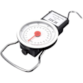 Pikkukuva 2 / 4: Vaaka, vaaka ja dynamometri 2 in 1 Matkalaukkuvaaka mittanauhalla - Kannettava käsipaino, jonka kapasiteetti on 22 kg ja 1 m mittanauha tarkkaan W
