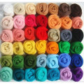 Miniatyrbild 1 av 5: Filtnål 36 färger nålfiltning ull roving fiber ullgarn roving för nålfiltning handspinning