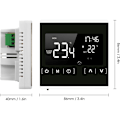 Miniatyrbilde 4 av 5: Intelligent LCD berøringsskjerm intelligent termostat for programmerbart elektrisk gulvvarmesystem AC 85-250V termoregulator temperaturkontroller