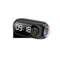 Miniatyrbild 1 av 5: Alarmklockshögtalare unisex multifunktionell Bluetooth-högtalare S8 trådlös spegelklocka liten ljudsubwoofer kort Bluetooth-högtalare（S8 svart）