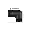 Miniatyrbillede 2 af 5: 90-graders bruseadapter, brusehovedløfteadapter, albueadapter, brusearmsadapter, brusearmsadapter, billig bruseadapter, Racc