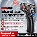 Miniatyrbild 2 av 5: Th06 -20 ℃ / -4 ℉ 1382 ℉ Termometer med omvänd skärm infraröd lasertermometer går 0.1 1.00 Justerbart industriellt sensorinstrumentverktyg