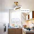 Miniatyrbilde 5 av 5: Stille Takvifte med 30W LED Integrert Lampe og Fjernkontroll Dimbar E27 Liten Takviftelampe Soverom Spisestue Kjøkken Taklampe Justerbar