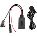 Miniatyrbillede 1 af 5: AUTO Bluetooth 5.0 AUX Adapter Kabel Bluetooth 5.0 Modtager med Mikrofon Håndfri Opkald Udskiftning til Alpine CDA-9857 CDA-9886 CDA-117