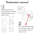 Miniatyrbillede 4 af 4: Sofa Armrest Hængende Opbevaringspose Fjernbetjening Snack Tidy Organiser Hjem（kaffe）