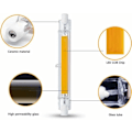 Miniatyrbilde 5 av 5: R7S 118mm LED pære 20w Dimbar, varmhvit 3000k 3000LM, lineær erstatning for halogenlampe J118 20W, 360 graders belysning, glans, R7S OCB LED rør for pr