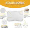 Miniatyrbild 2 av 6: Ergonomiskt Kudde Relax Inphysio Minnesskumm, Antiinsektbambuöverdrag, 3D Deluxe Nät, 60 x 40 x 13 cm