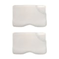 Miniatyrbillede 1 af 6: Ergonomisk Pude - Inphysio - Sæt med 2 Confort Plus puder med bambus pudebetræk, 54 x 33 x 12/6 cm Vit