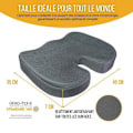 Miniatyrbillede 5 af 6: U-formet Pude - Inphysio - Ergonomisk Pude - Hukommelsesskumb - 45x35x7 cm - Kontor