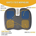 Miniatyrbillede 6 af 6: U-formet Pude - Inphysio - Ergonomisk Pude - Hukommelsesskumb - 45x35x7 cm - Kontor