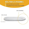 Miniatyrbillede 4 af 6: Inphysio® Extra Fladt Pude til mave-sovende - Hypoallergenisk Husrmænds - Anti-Smerte - 50x30x5,5 cm - Hvid