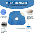 Miniatyrbild 2 av 6: Ergonomisk Sittkudde Inphysio Kudde i Minnesskum för Säte Sittben Bil Stol Kontor 45 x 37 x 9cm