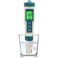 8-i-1 Elektronisk pH-mätare – Testar pH, TDS, salthalt, EC, ORP, temperatur – För simbassänger, akvarier, hydroponik