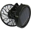 Miniatyrbillede 3 af 4: Mini bærbar solcelleventilator, miniventilator med fastgørelsesclips, rund base - sort, ideel til sommerbrug.