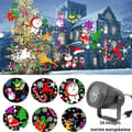 Julelysprojektor med 16 mønstre | 270° vidvinkel LED-belysning | Perfekt til julepynt 16 image patterns
