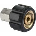 Højtryksrenseradapter, M22 metrisk hun til 1/4 tomme NPT hunfitting, 5000 PSI