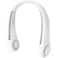 Halsventilator. Bladløs USB-ventilator. Tre hastigheder. Bærbar og genopladelig halsventilator - hvid.