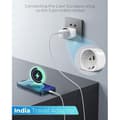 Miniatyrbilde 6 av 7: Reisepluggadapter - XVX - 2 stk - EU til type D - Kompatibel med India, Nepal, Sri Lanka