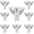 Halogenlampor - MR16 - 12V 50W - Varmvit - Dimbar - 8 stycken