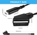 Miniatyrbillede 3 af 5: SCART til HDMI-adapter til lyd-/videokonvertering på Sky Blu-ray/DVD-afspillere, set-top-bokse, VHS-optagere, Xbox, PS3